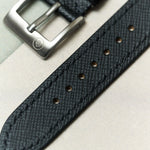 Saffiano Chevre Strap - Black - RTW - The Strap Tailor