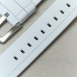 FKM Rubber Strap - White - The Strap Tailor