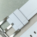FKM Rubber Strap - White - The Strap Tailor