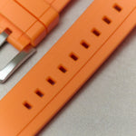 FKM Rubber Strap - Orange - The Strap Tailor
