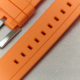 FKM Rubber Strap - Orange - The Strap Tailor
