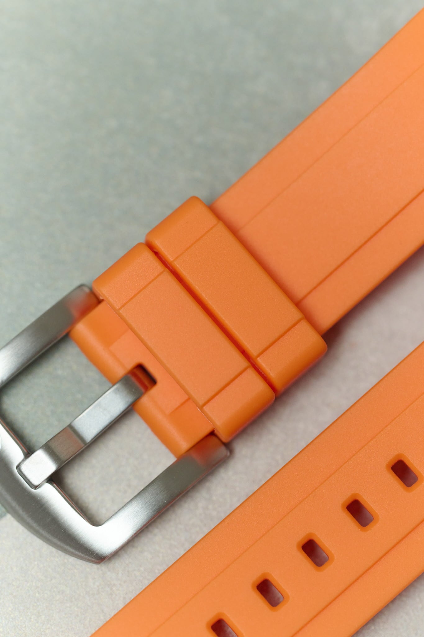 FKM Rubber Strap - Orange - The Strap Tailor