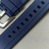 FKM Rubber Strap - Navy Blue - The Strap Tailor