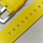 FKM Rubber Strap - Yellow - The Strap Tailor