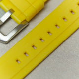 FKM Rubber Strap - Yellow - The Strap Tailor