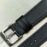 Saffiano Chevre Strap - Black - RTW - The Strap Tailor