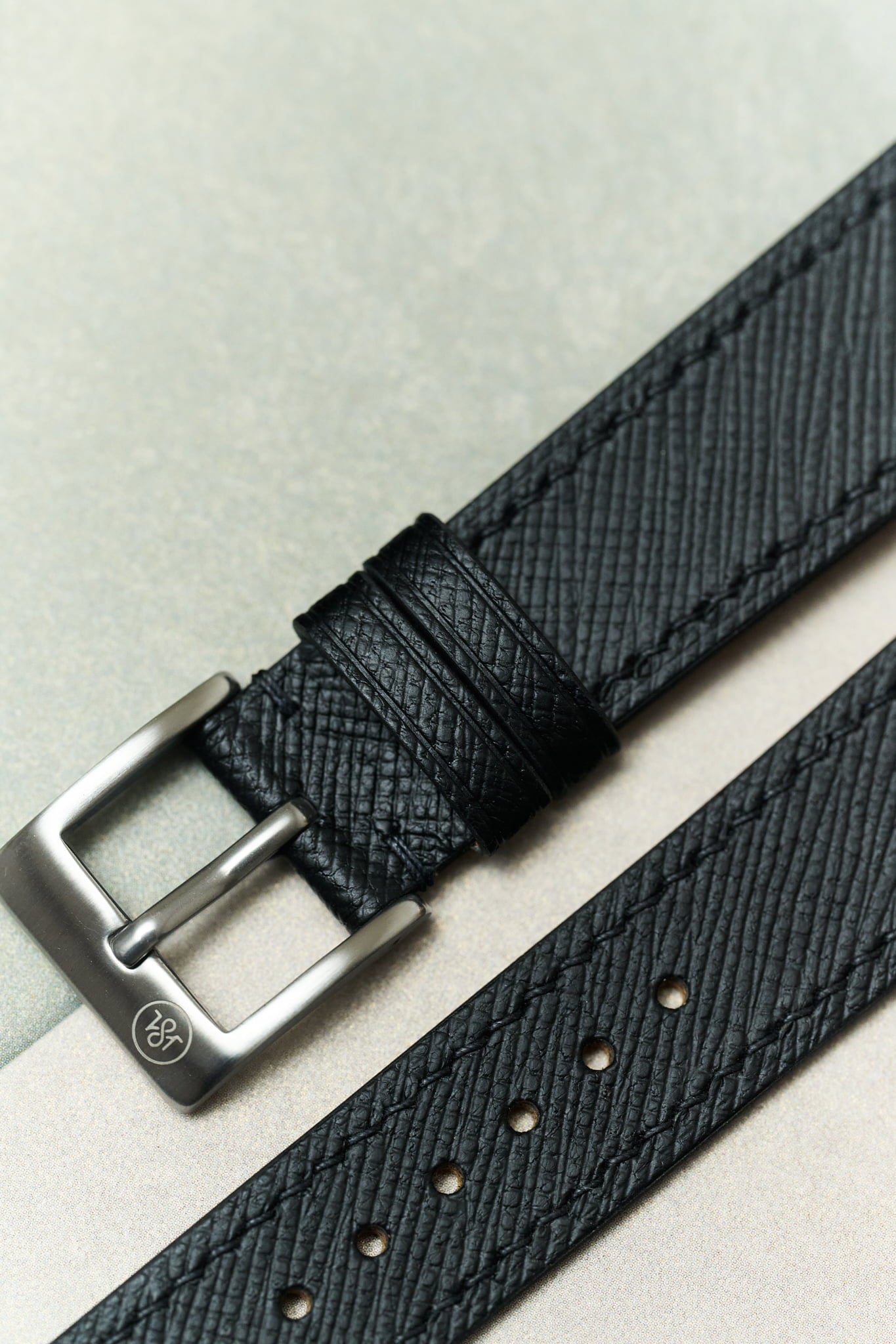 Saffiano Chevre Strap - Black - RTW - The Strap Tailor