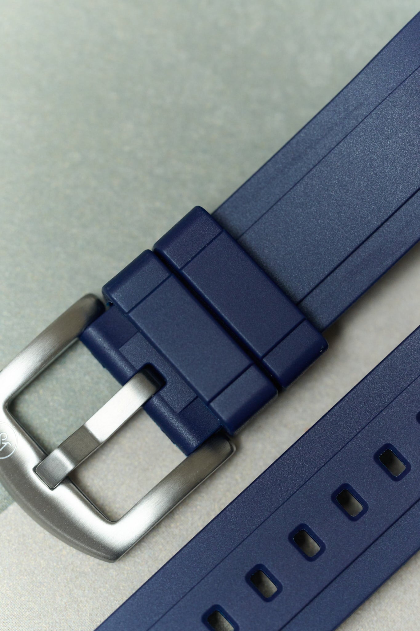 FKM Rubber Strap - Navy Blue - The Strap Tailor