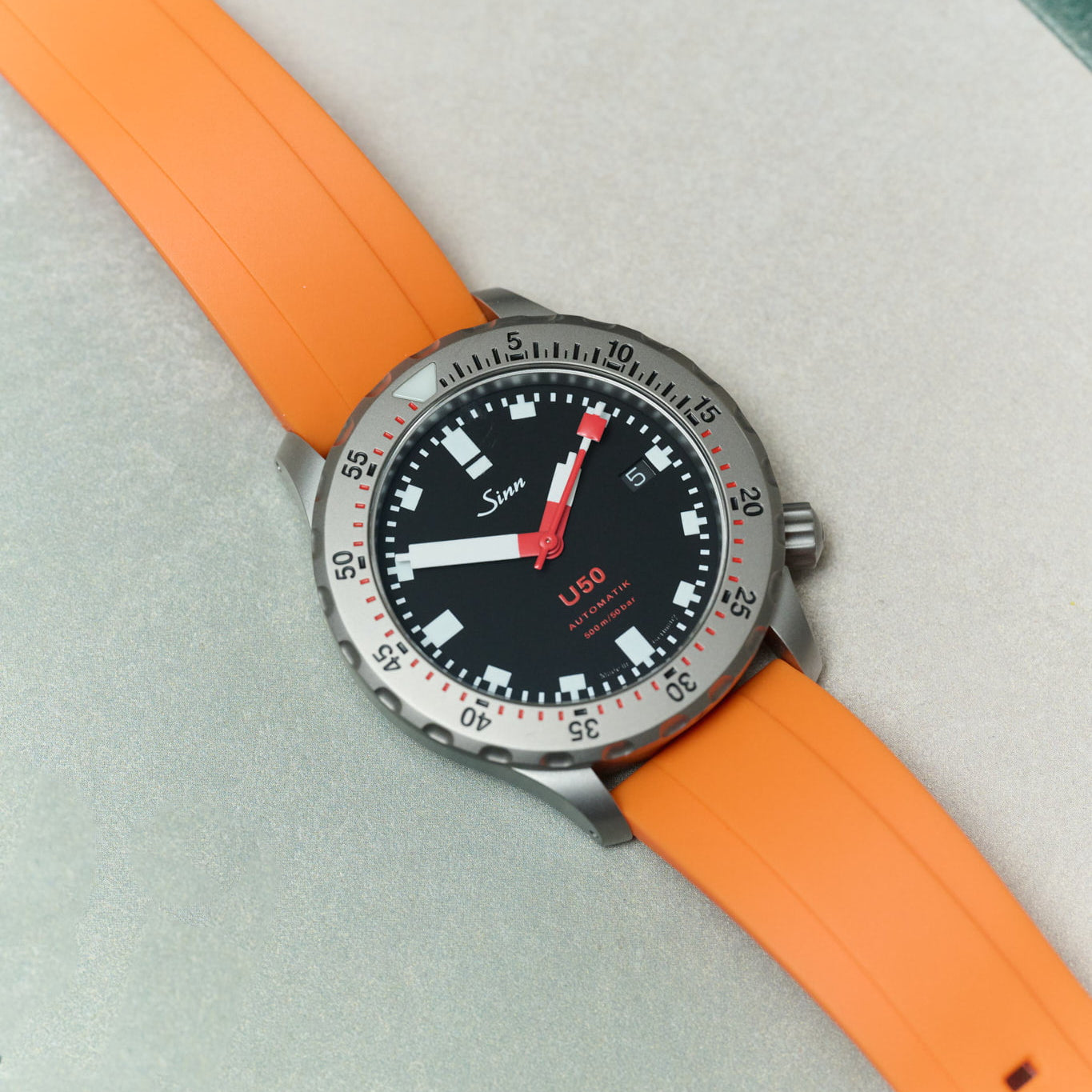 FKM Rubber Strap - Orange - The Strap Tailor