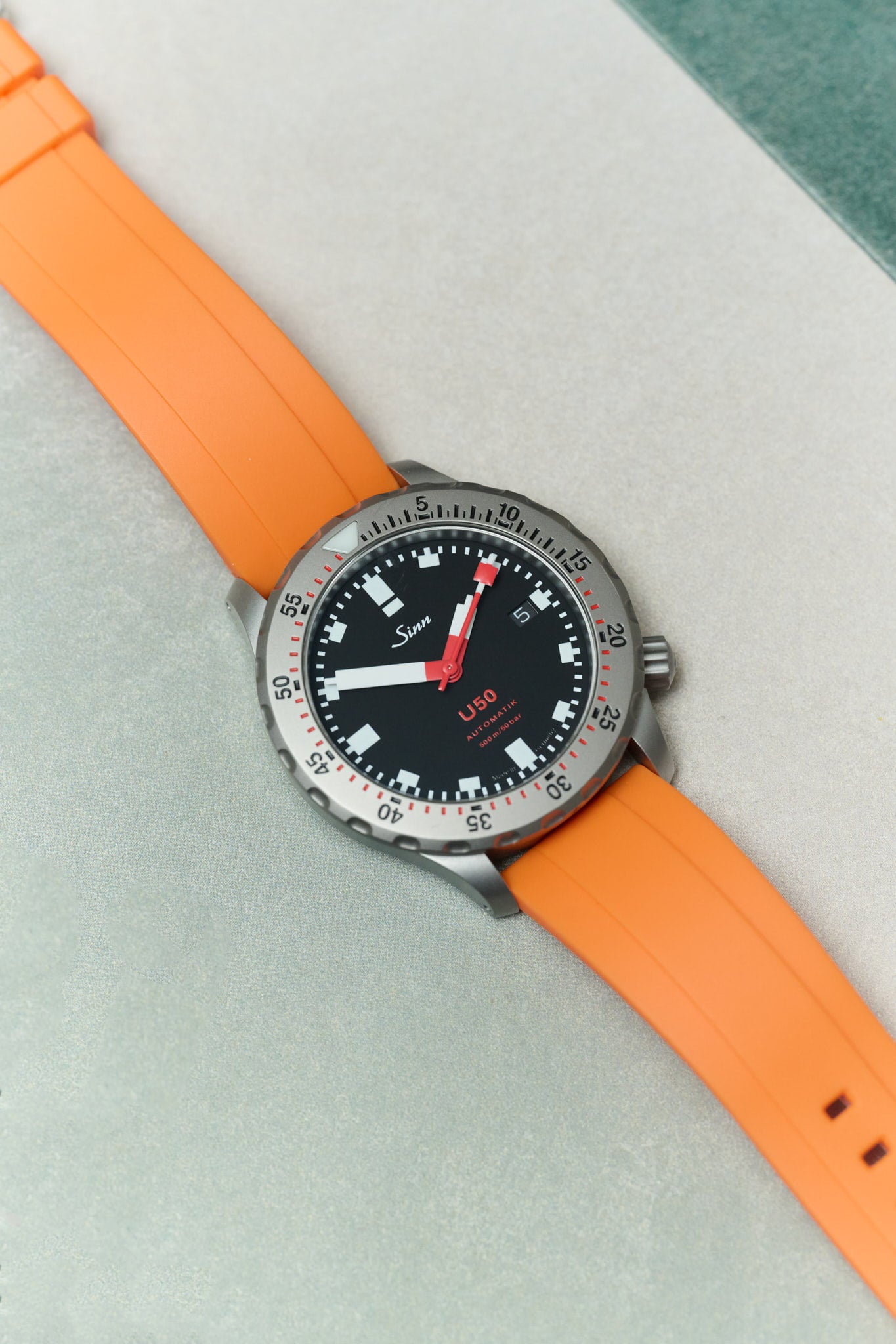 FKM Rubber Strap - Orange - The Strap Tailor