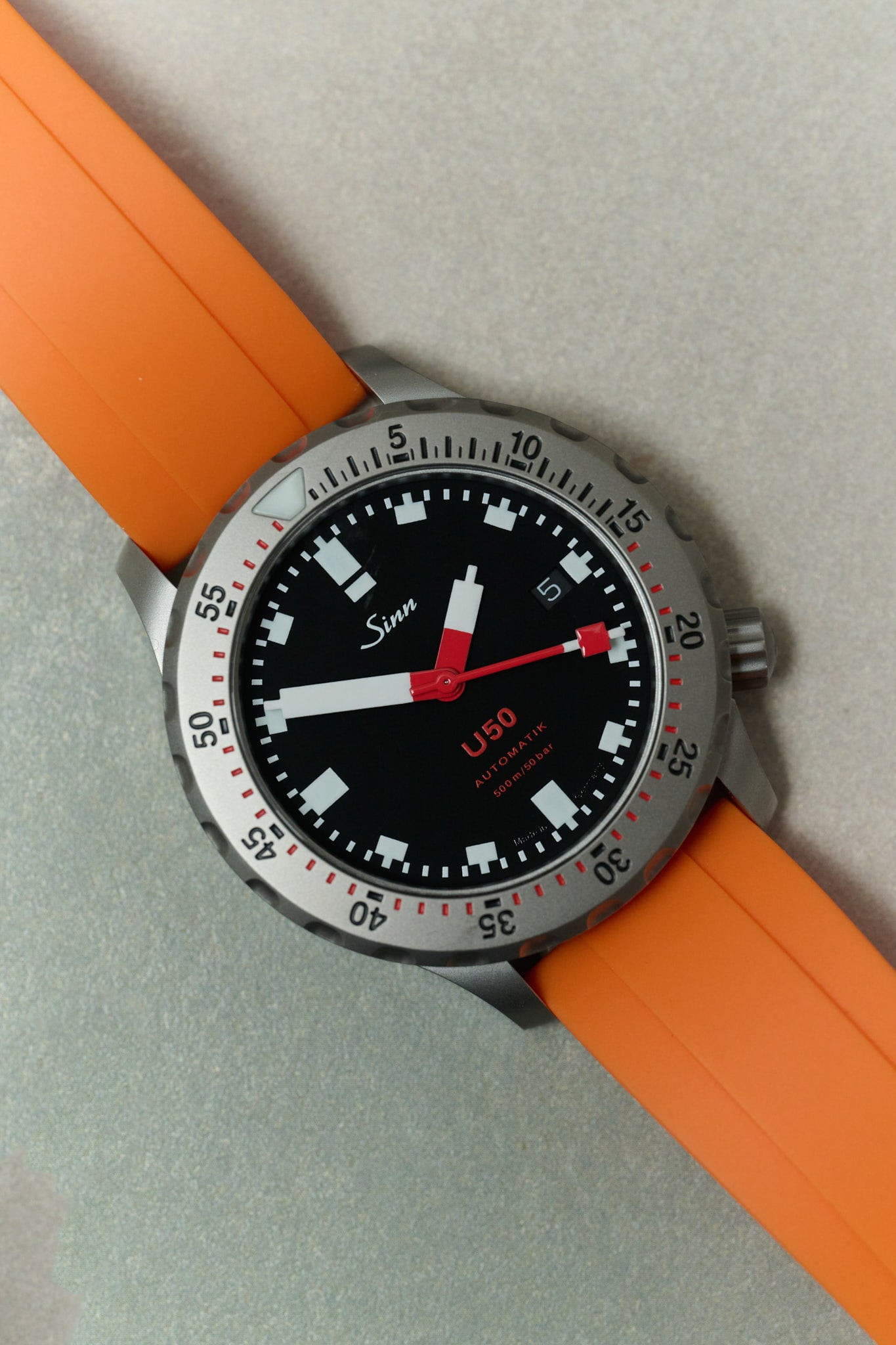 FKM Rubber Strap - Orange - The Strap Tailor