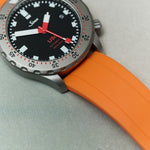 FKM Rubber Strap - Orange - The Strap Tailor