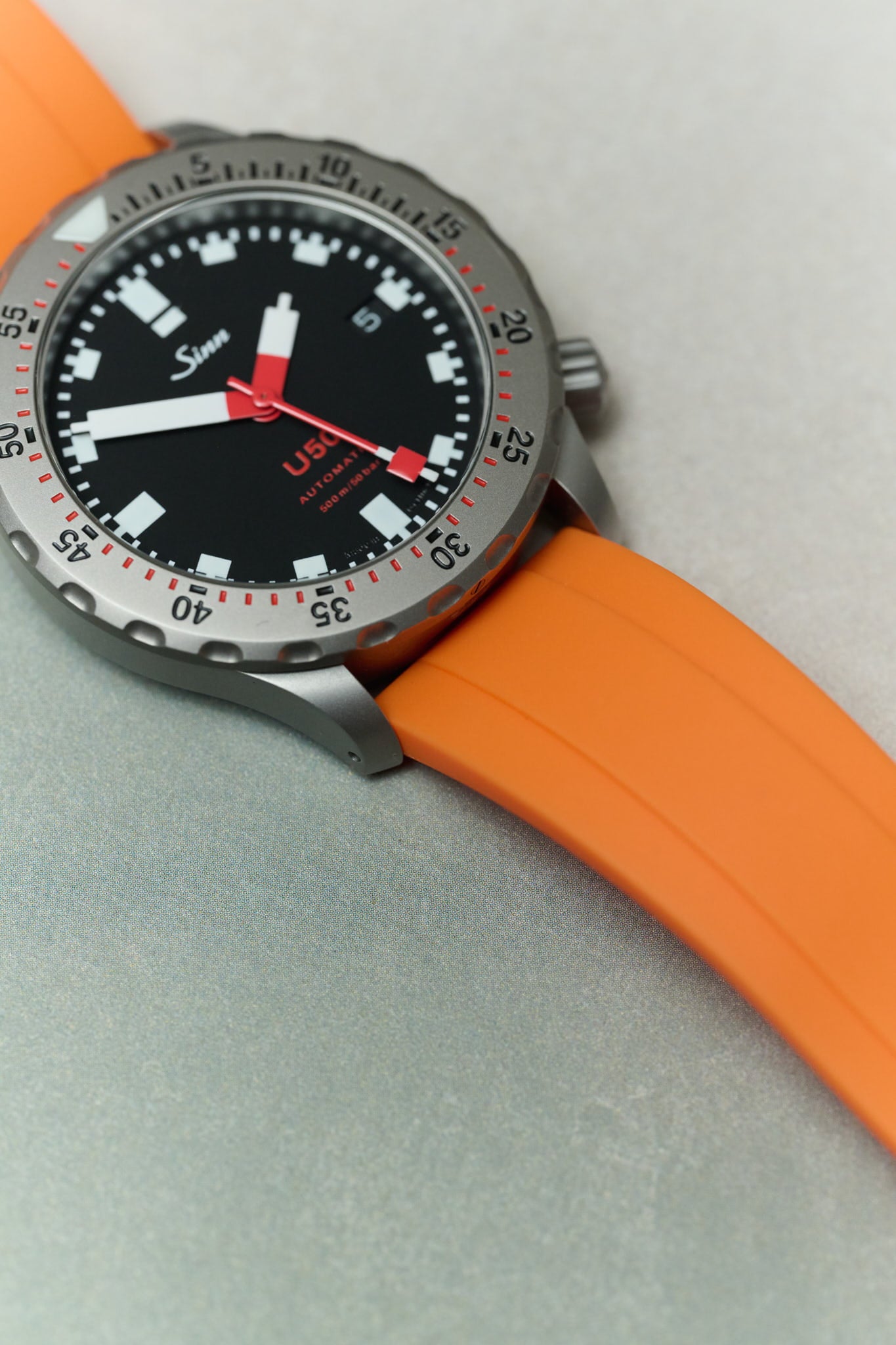 FKM Rubber Strap - Orange - The Strap Tailor