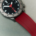FKM Rubber Strap - Oxblood Red - The Strap Tailor