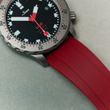 FKM Rubber Strap - Oxblood Red - The Strap Tailor