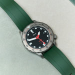 FKM Rubber Strap - Dark Green - The Strap Tailor