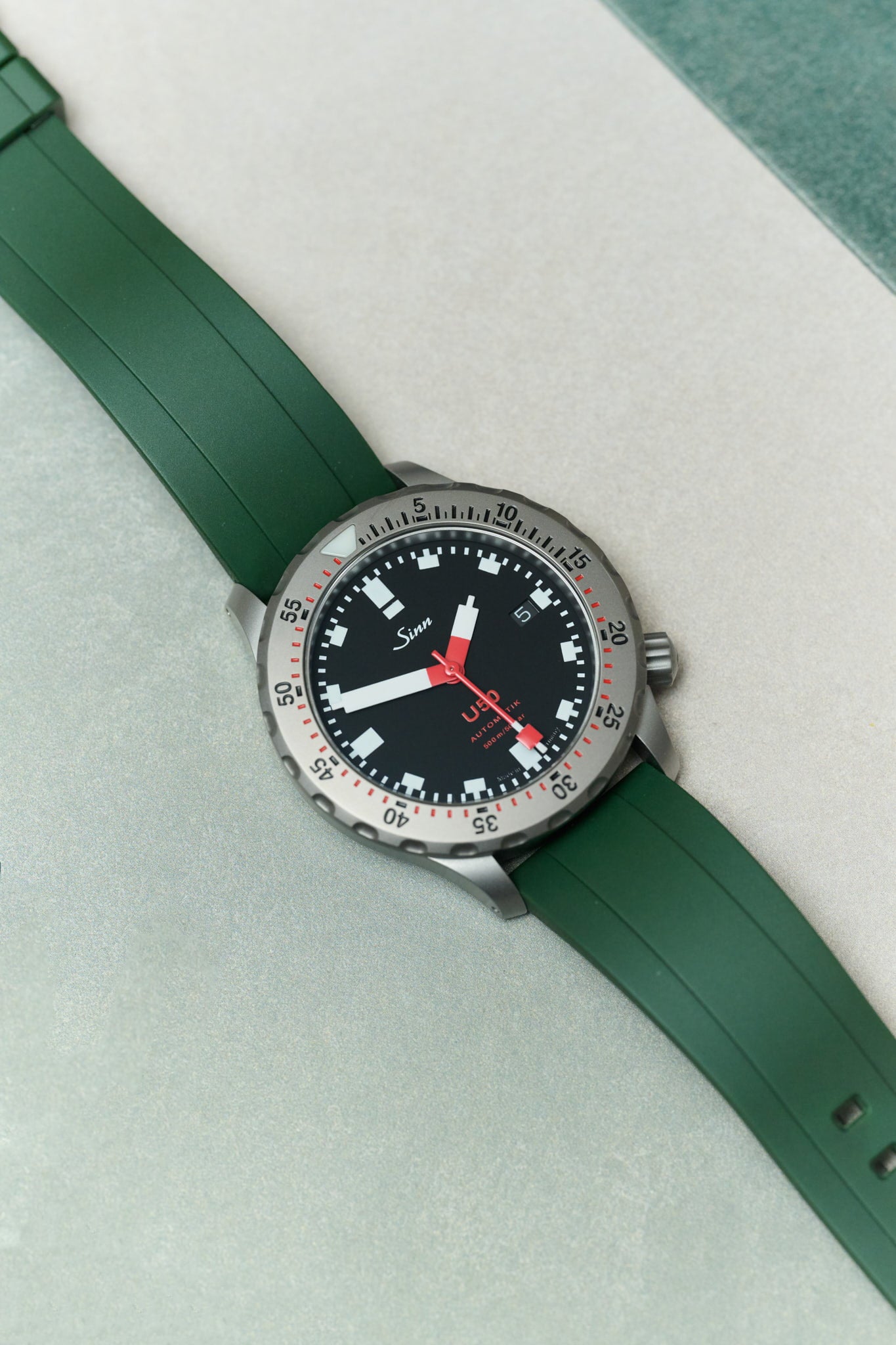 FKM Rubber Strap - Dark Green - The Strap Tailor