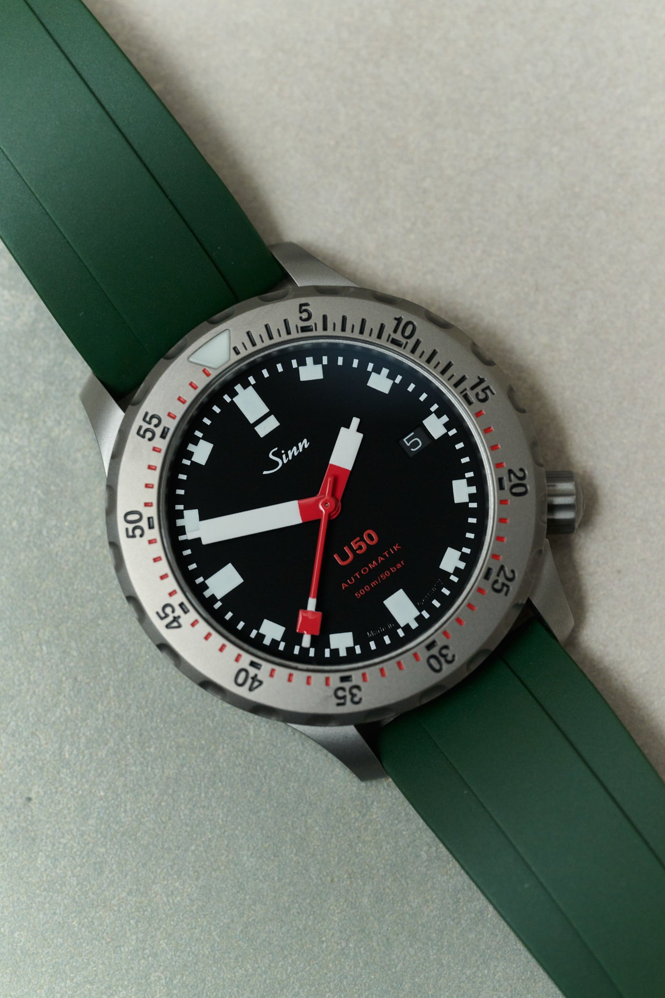 FKM Rubber Strap - Dark Green - The Strap Tailor
