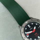 FKM Rubber Strap - Dark Green - The Strap Tailor