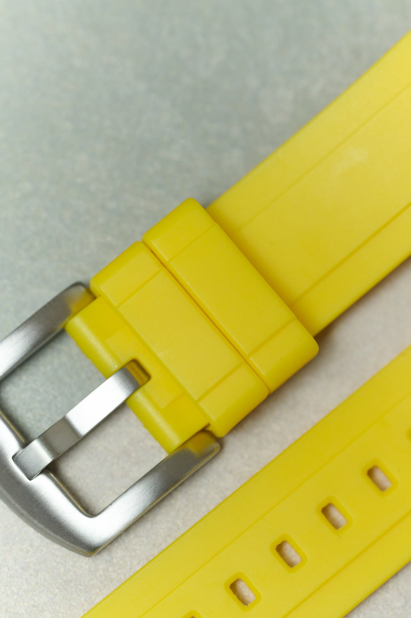 FKM Rubber Strap - Yellow - The Strap Tailor