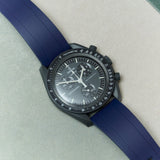 FKM Rubber Strap - Navy Blue - The Strap Tailor