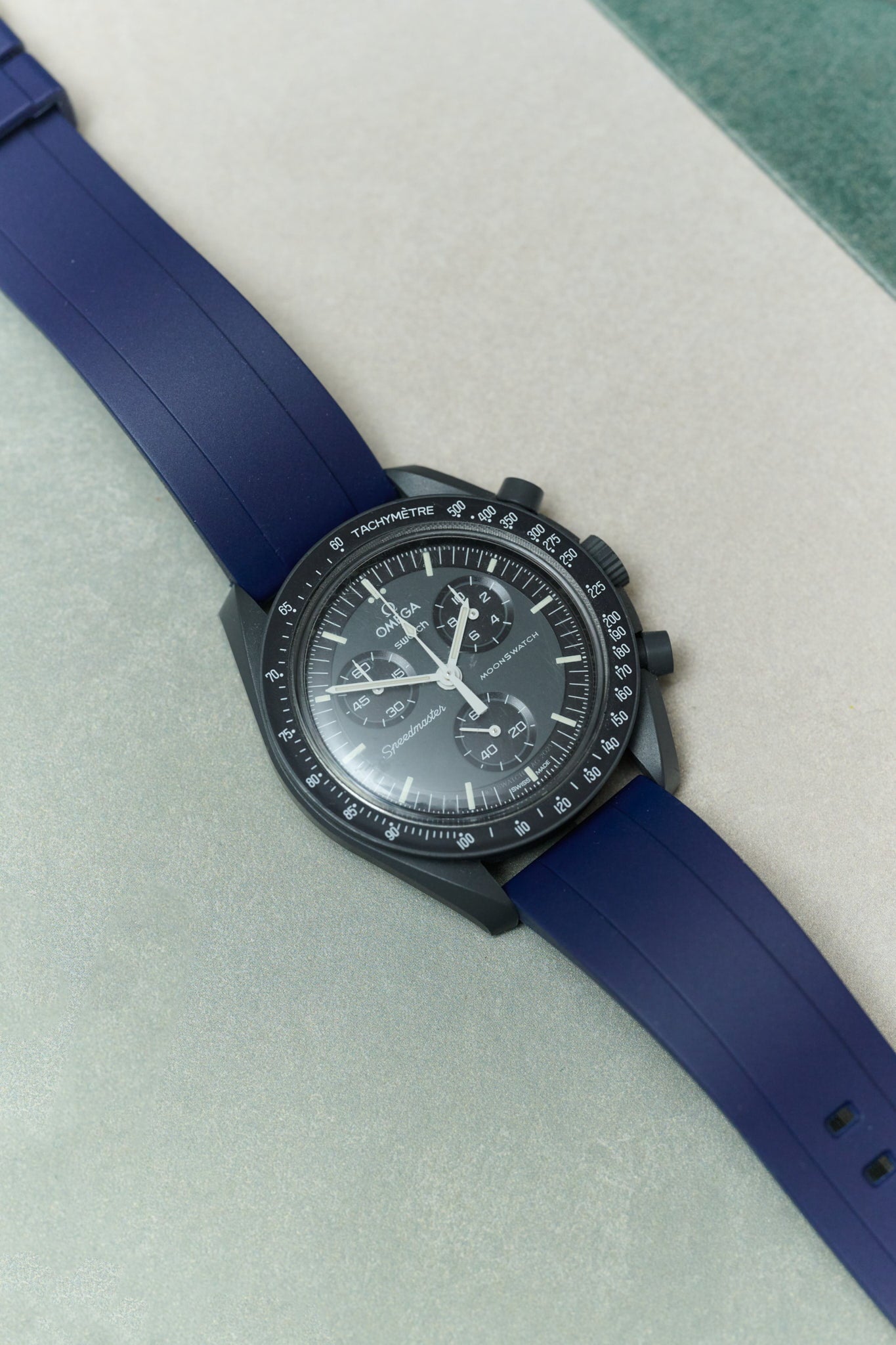 FKM Rubber Strap - Navy Blue - The Strap Tailor