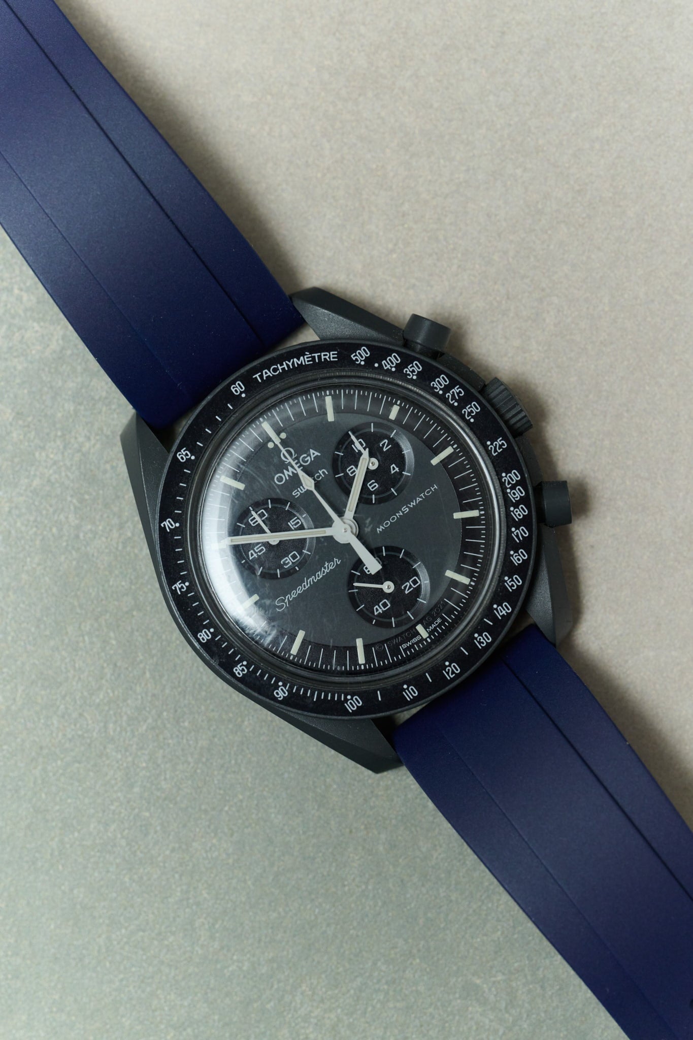 FKM Rubber Strap - Navy Blue - The Strap Tailor