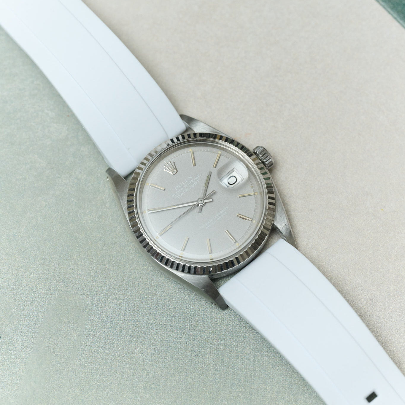 FKM Rubber Strap - White - The Strap Tailor