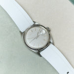FKM Rubber Strap - White - The Strap Tailor