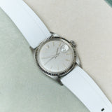 FKM Rubber Strap - White - The Strap Tailor
