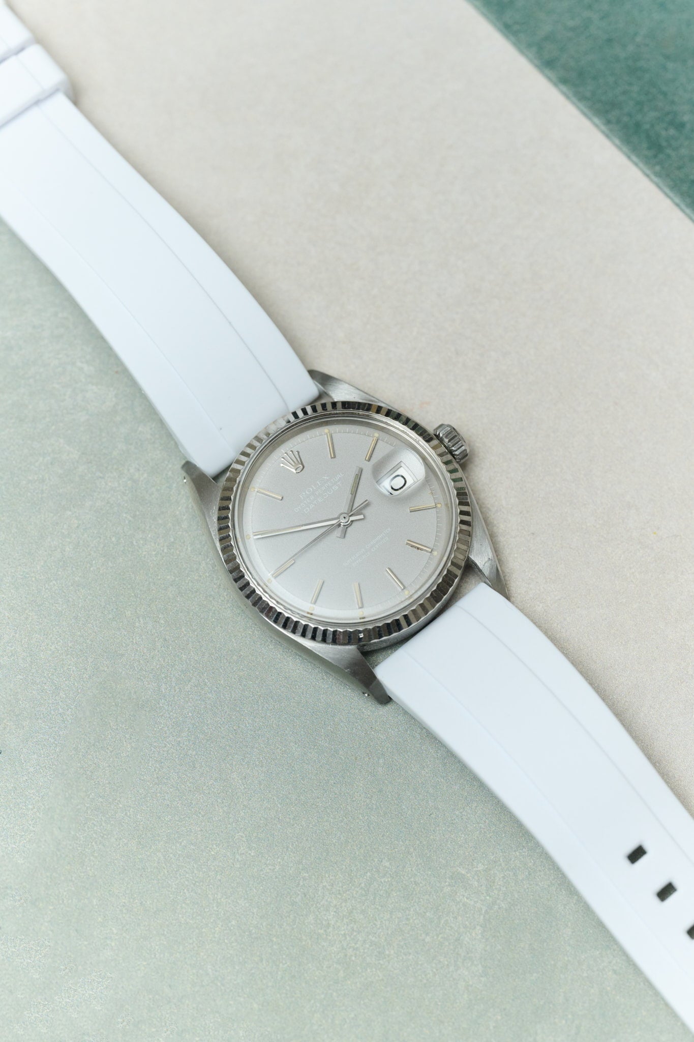 FKM Rubber Strap - White - The Strap Tailor