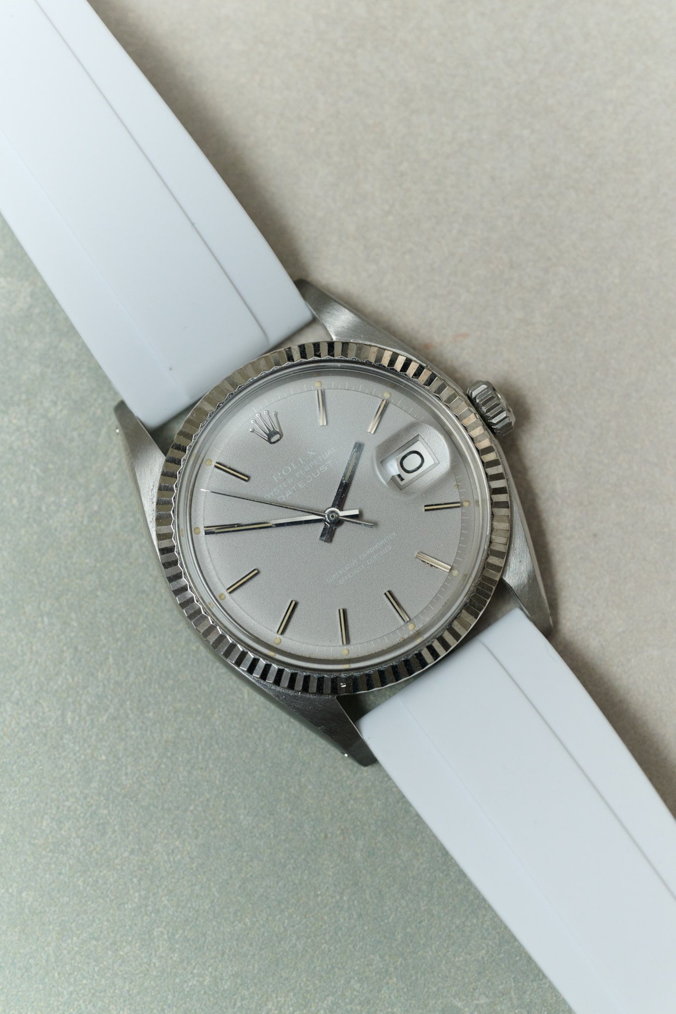 FKM Rubber Strap - White - The Strap Tailor