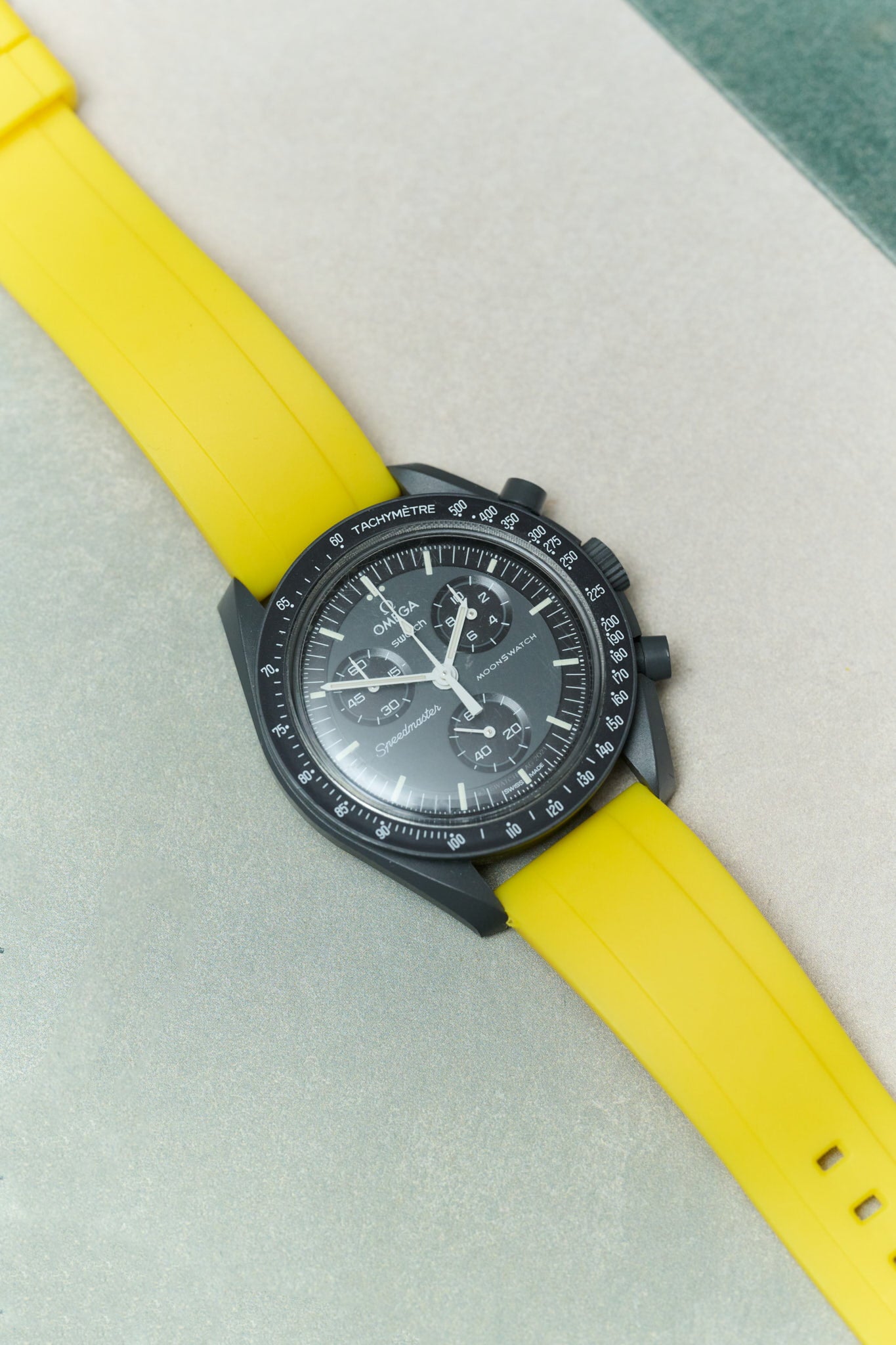 FKM Rubber Strap - Yellow - The Strap Tailor