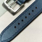 Saffiano Chevre Strap - Navy Blue - RTW - The Strap Tailor