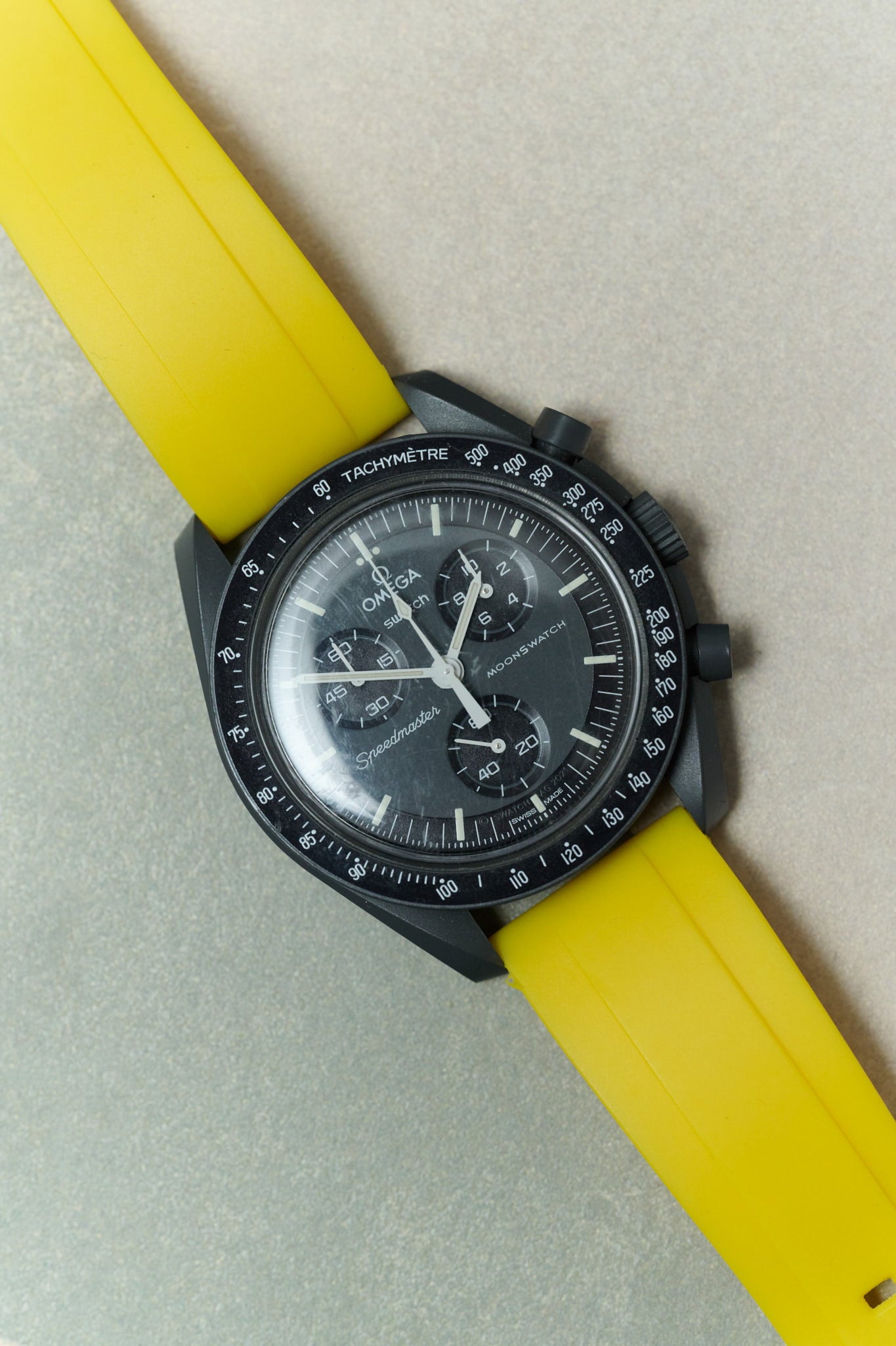 FKM Rubber Strap - Yellow - The Strap Tailor
