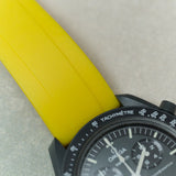 FKM Rubber Strap - Yellow - The Strap Tailor
