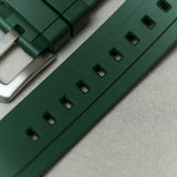 FKM Rubber Strap - Dark Green - The Strap Tailor