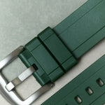 FKM Rubber Strap - Dark Green - The Strap Tailor
