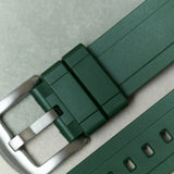 FKM Rubber Strap - Dark Green - The Strap Tailor