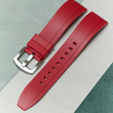 FKM Rubber Strap - Oxblood Red - The Strap Tailor