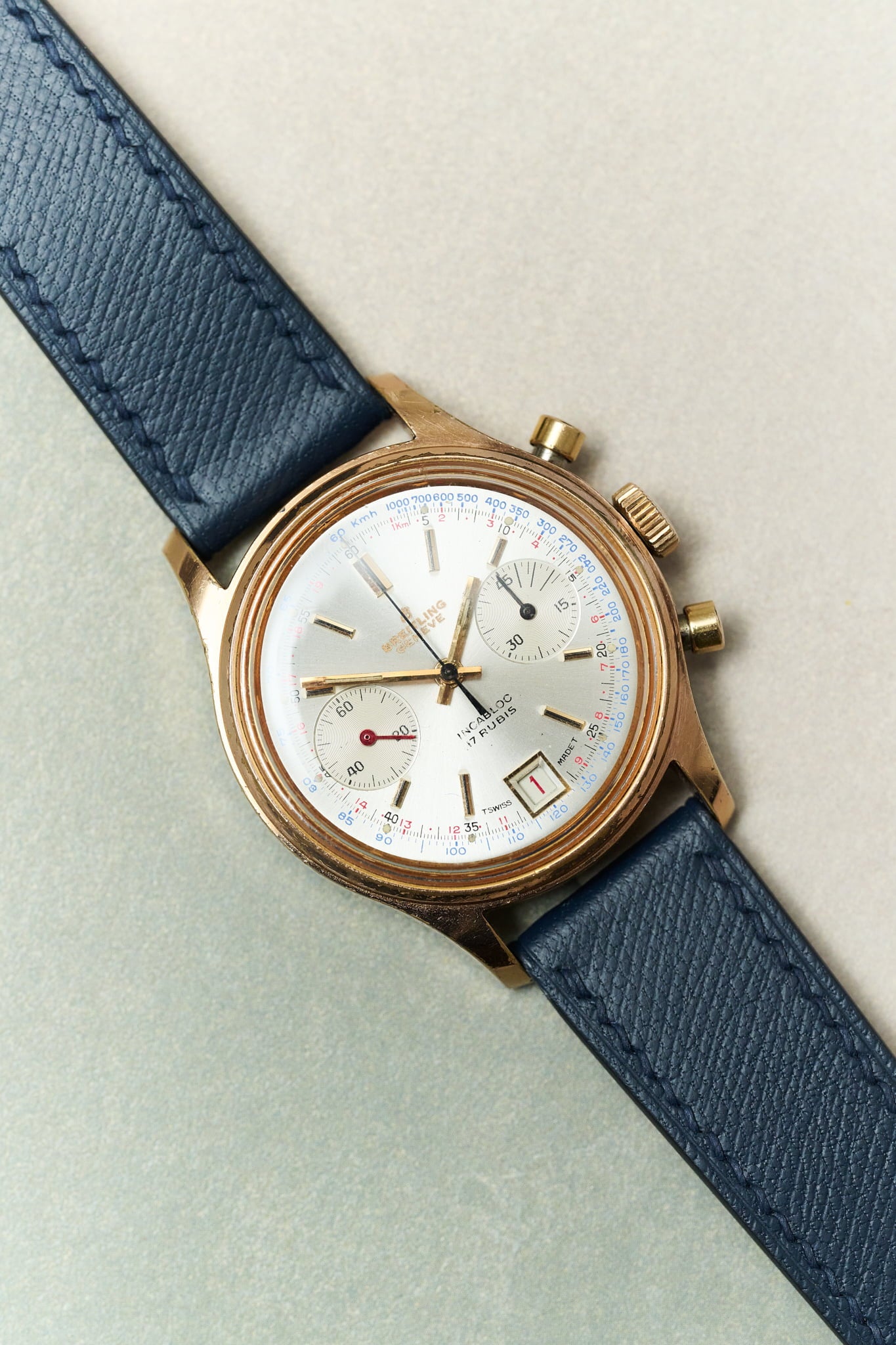 Saffiano Chevre Strap - Navy Blue - RTW - The Strap Tailor