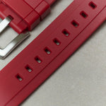 FKM Rubber Strap - Oxblood Red - The Strap Tailor