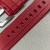 FKM Rubber Strap - Oxblood Red - The Strap Tailor