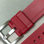 FKM Rubber Strap - Oxblood Red - The Strap Tailor