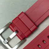 FKM Rubber Strap - Oxblood Red - The Strap Tailor