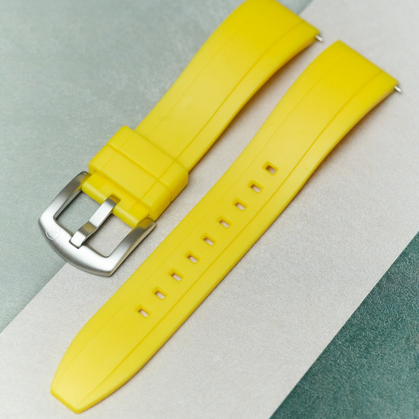 FKM Rubber Strap - Yellow - The Strap Tailor