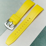 FKM Rubber Strap - Yellow - The Strap Tailor