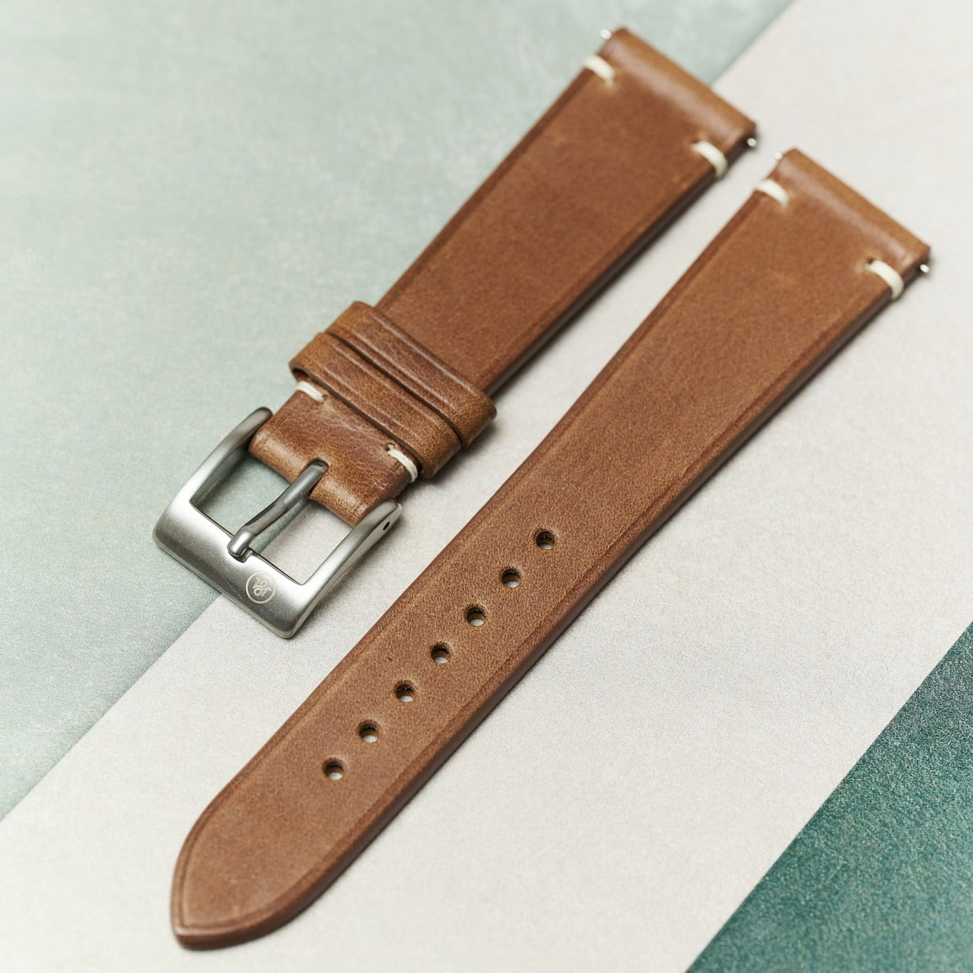 Horween Chromexcel Strap Minimal Stitch - Natural Tan - RTW - The Strap Tailor