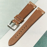 Horween Chromexcel Strap Minimal Stitch - Natural Tan - RTW - The Strap Tailor