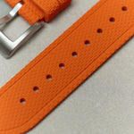 AquaFlex Rubber Classic Strap - Orange - The Strap Tailor